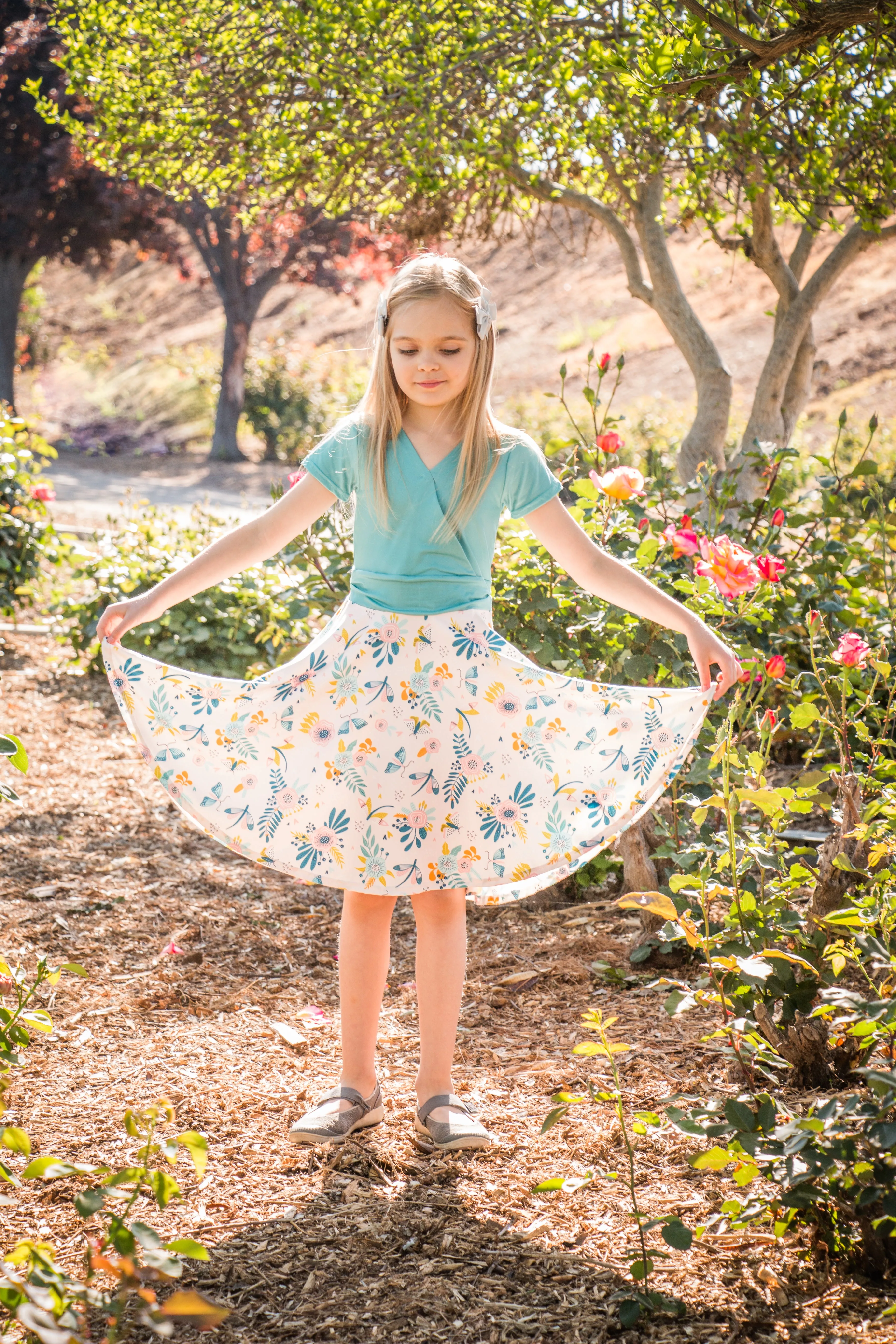 Teal Dragon Moth Dress