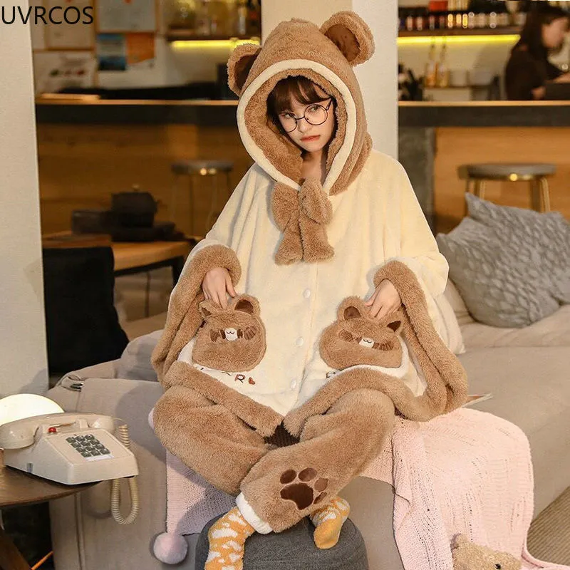 Teddy Bear Cloak Pajamas