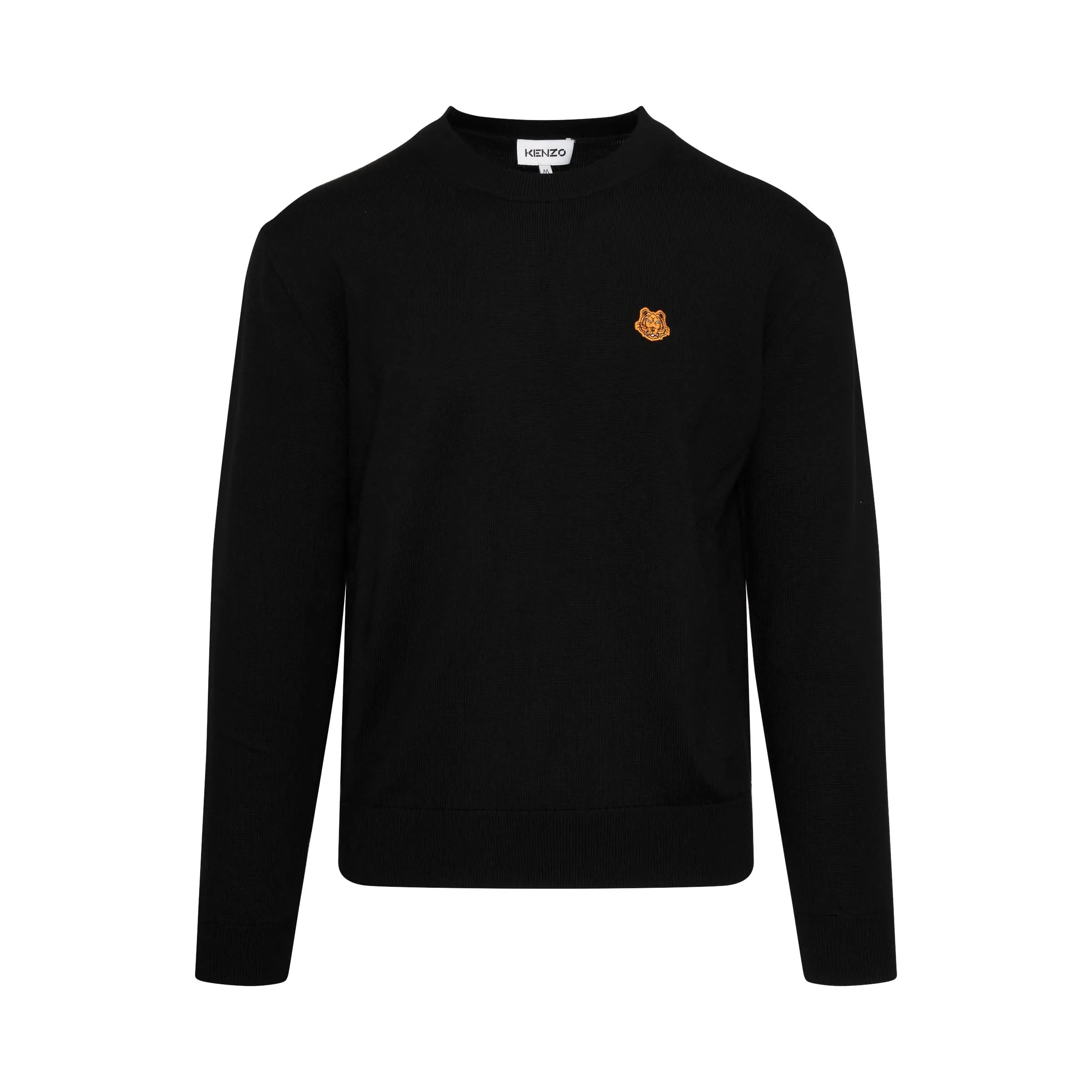 Tiger Crest Merino Wool Knitwear in Black