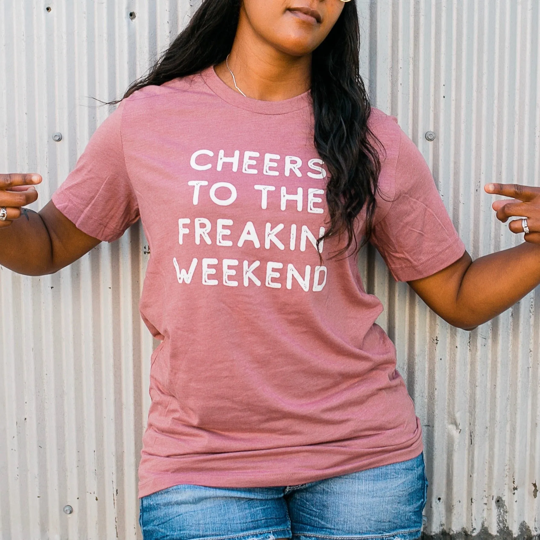 Unisex Soft Tee Cheers to the Freakin Weekend