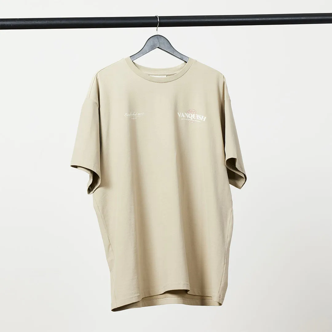 Vanquish TSP Taupe Global Oversized T Shirt