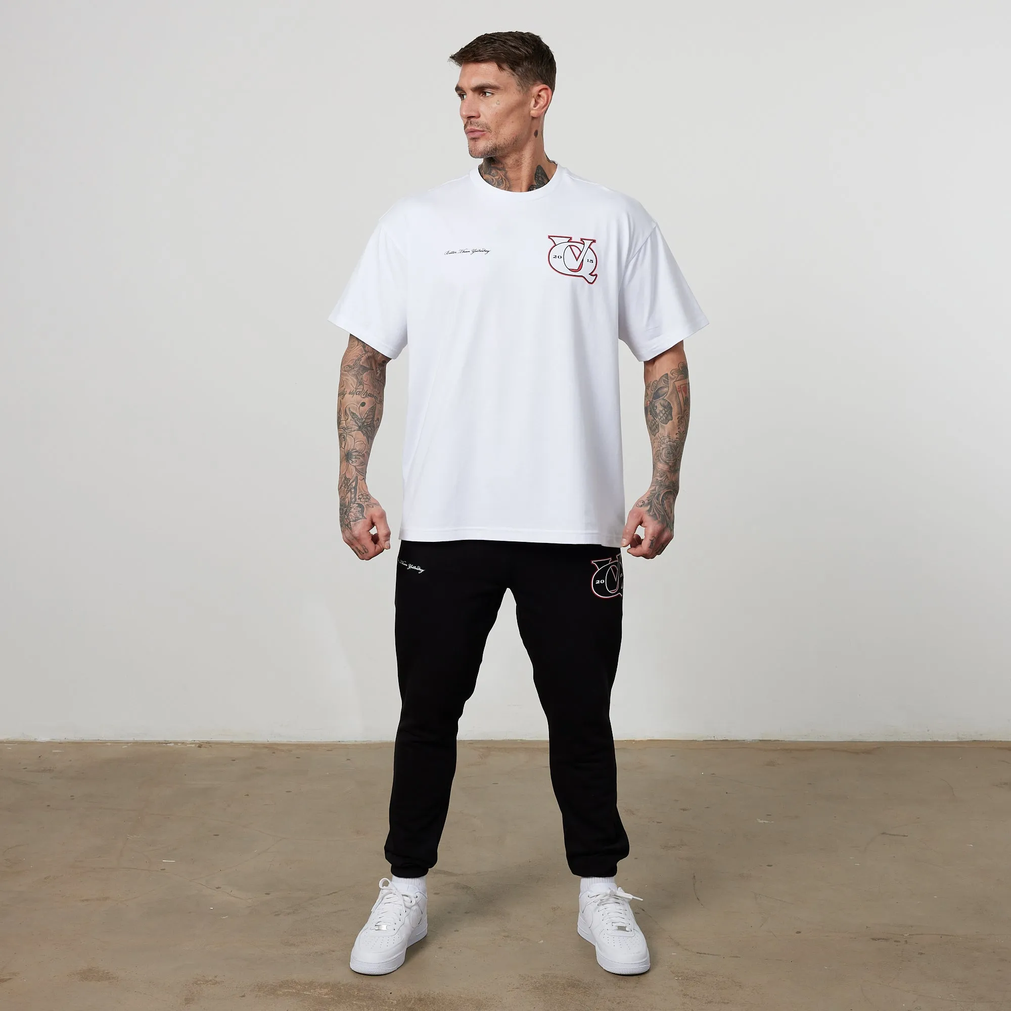 Vanquish TSP White VQ Interlock Oversized T Shirt