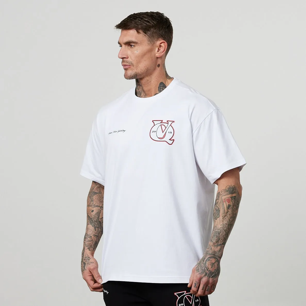 Vanquish TSP White VQ Interlock Oversized T Shirt