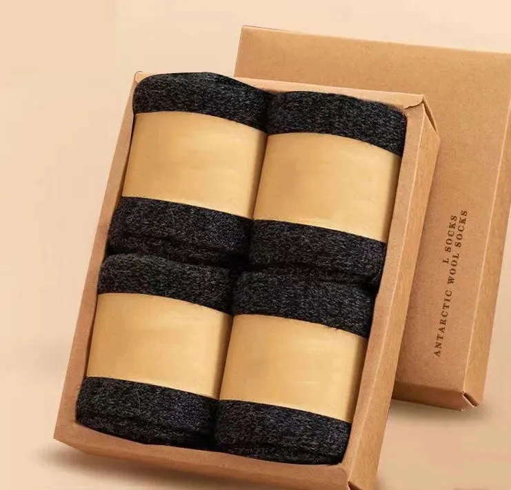 Warm Wool Socks 4 Pack